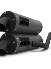 HMF Racing Titan Quiet Dual Full Exhaust w/ Blackout Endcap Polaris RZR | General 2015-2020                                     - 535546638795 - Image 6