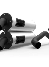 HMF Racing Titan Quiet Dual Full Exhaust w/ Blackout Endcap Polaris RZR | General 2015-2024                                     - 535596637495 - Image 4