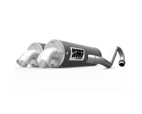 HMF Racing Titan Quiet Dual Full Exhaust w/ Billet Endcap Polaris RZR | General 2015-2024