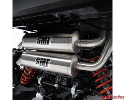 HMF Racing Titan Loud Dual Full Exhaust w/ Billet Endcap Polaris RZR | General 2015-2024 - 735596638787