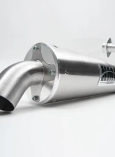 HMF Racing Gun Metal Titan Quiet Slip-On Exhaust w/ Billet Endcap Polaris Ranger 1000 2020-2025                                     - 535773638787 - Image 2