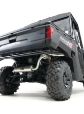 HMF Racing Gun Metal Titan Quiet Slip-On Exhaust w/ Billet Endcap Polaris Ranger 1000 2020-2025                                     - 535773638787 - Image 11