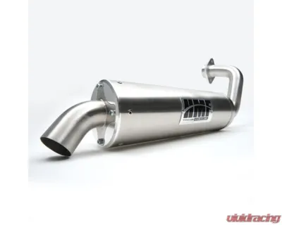 HMF Racing Gun Metal Titan Quiet Slip-On Exhaust w/ Billet Endcap Polaris Ranger 1000 2020-2025 - 535773638787