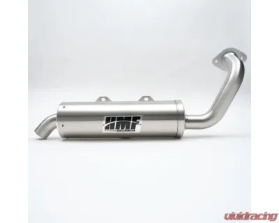 HMF Racing Gun Metal Titan Quiet Slip-On Exhaust w/ Billet Endcap Polaris Ranger 1000 2020-2025 - 535773638787
