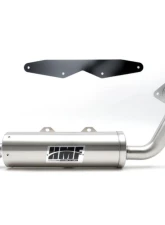 HMF Racing Gun Metal Titan Quiet Slip-On Exhaust w/ Billet Endcap Polaris Ranger 1000 2020-2025                                     - 535773638787 - Image 6