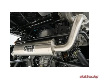 HMF Racing Gun Metal Titan Quiet Slip-On Exhaust w/ Billet Endcap Polaris Ranger 1000 2020-2025 - 535773638787