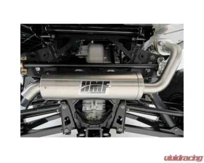 HMF Racing Gun Metal Titan Quiet Slip-On Exhaust w/ Billet Endcap Polaris Ranger 1000 2020-2025 - 535773638787