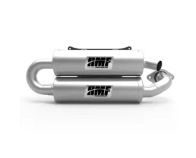 HMF Racing Stainless Titan Quiet Twin Loop Exhaust w/ Billet Endcap Polaris XPedition XP | ADV 2024-2025