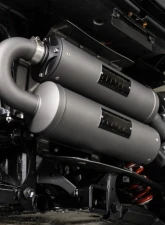 HMF Racing Stainless Titan Quiet Twin Loop Exhaust w/ Billet Endcap Polaris XPedition XP | ADV 2024-2025                                     - 53581C637487 - Image 2