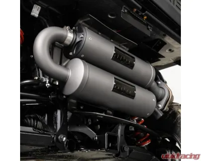 HMF Racing Stainless Titan Quiet Twin Loop Exhaust w/ Billet Endcap Polaris XPedition XP | ADV 2024-2025 - 53581C637487