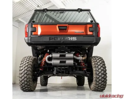 HMF Racing Stainless Titan Quiet Twin Loop Exhaust w/ Billet Endcap Polaris XPedition XP | ADV 2024-2025 - 53581C637487