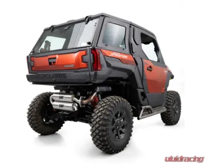 HMF Racing Stainless Titan Quiet Twin Loop Exhaust w/ Billet Endcap Polaris XPedition XP | ADV 2024-2025 - 53581C637487