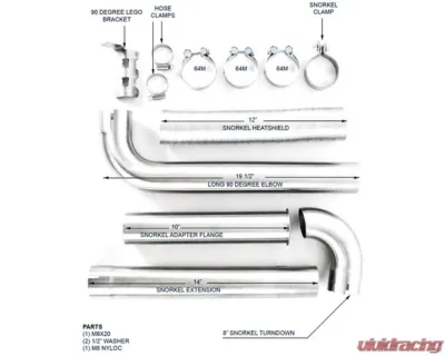 HMF Racing Universal Snorkel Kit - 600130000301