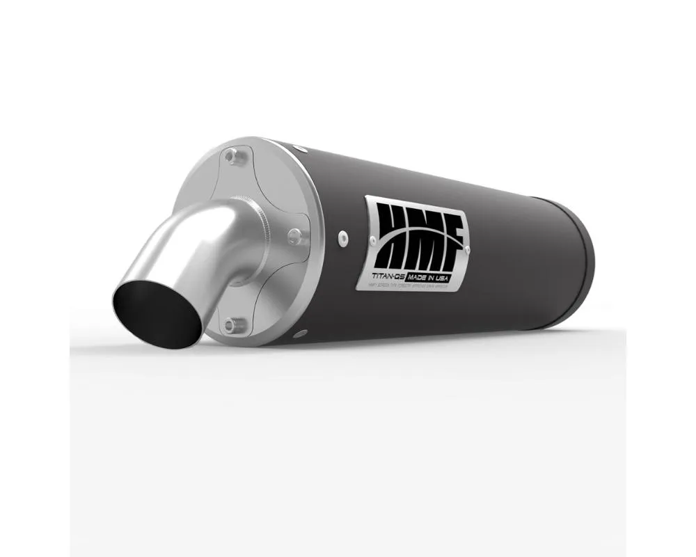 HMF Racing Titan Loud Slip-On Exhaust w/ Billet Endcap Can-Am Commander 800 | 1000 2011-2013 - 716323638787