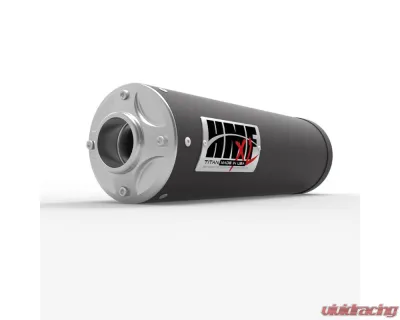 HMF Racing Gun Metal Titan Loud Slip-On Exhaust w/ Billet Endcap Honda Foreman 450 2002-2004 - 719273608788