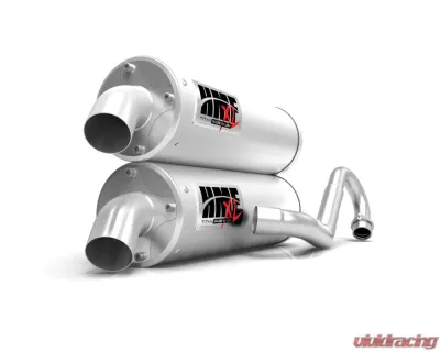 HMF Racing Titan Loud Dual Full Exhaust w/ Billet Endcap Polaris RZR | General 2015-2020 - 735546638787