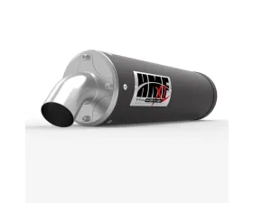 HMF Racing Gun Metal Titan Loud Slip-On Exhaust w/ Billet Endcap Yamaha Grizzly | Kodiak 700 2014-2025
