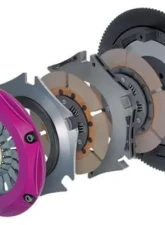 Exedy V6 Hyper Twin Cerametallic Clutch Sprung Center Disc Push Type Cover for Infiniti G35 2003-2007                                     - NM072SD - Image 2