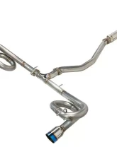 Remark Sports Touring Link Loop Catback Exhaust w/ Burnt Stainless Steel Tip Honda Civic | Acura Integra DE4 2022+                                     - RK-C2063H-08T - Image 5