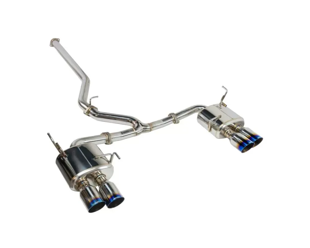 Remark Non-Resonated Sports Touring Catback Exhaust System w/ 4" Burnt Stainless Tip Subaru Impreza WRX (VB) 2022+ - RK-C4076S-02TN