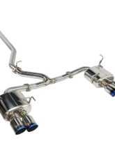 Remark Non-Resonated Sports Touring Catback Exhaust System w/ 4" Burnt Stainless Tip Subaru Impreza WRX (VB) 2022+                                     - RK-C4076S-02TN - Image 4