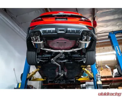 Remark Non-Resonated Sports Touring Catback Exhaust System w/ 4" Burnt Stainless Tip Subaru Impreza WRX (VB) 2022+ - RK-C4076S-02TN