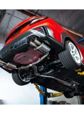 Remark Non-Resonated Sports Touring Catback Exhaust System w/ 4" Burnt Stainless Tip Subaru Impreza WRX (VB) 2022+                                     - RK-C4076S-02TN - Image 3
