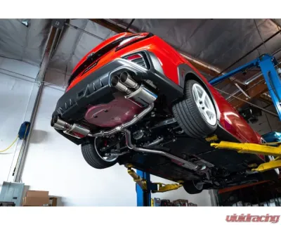 Remark Non-Resonated Sports Touring Catback Exhaust System w/ 4" Burnt Stainless Tip Subaru Impreza WRX (VB) 2022+ - RK-C4076S-02TN