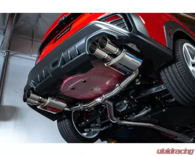 Remark Non-Resonated Sports Touring Catback Exhaust System w/ 4" Burnt Stainless Tip Subaru Impreza WRX (VB) 2022+ - RK-C4076S-02TN