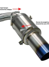 Remark Stainless Steel R1-Spec Catback Exhaust w/ R1-Spec Titanium Muffler Toyota GR86 | Subaru BRZ 2022+                                     - RK-C1063T-04T - Image 4