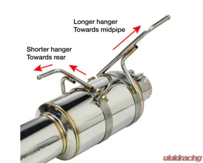 Remark Catback Exhaust Resonated w/ R1 Spec Single-Exit Full Titanium Subaru WRX VB 2022+ - RK-C1076S-03TFC