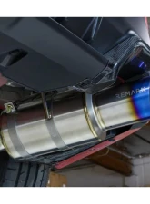 Remark Catback Exhaust Resonated w/ R1 Spec Single-Exit Full Titanium Subaru WRX VB 2022+                                     - RK-C1076S-03TFC - Image 6