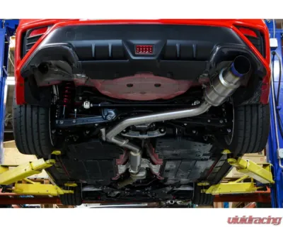 Remark Catback Exhaust Resonated w/ R1 Spec Single-Exit Full Titanium Subaru WRX VB 2022+ - RK-C1076S-03TFC
