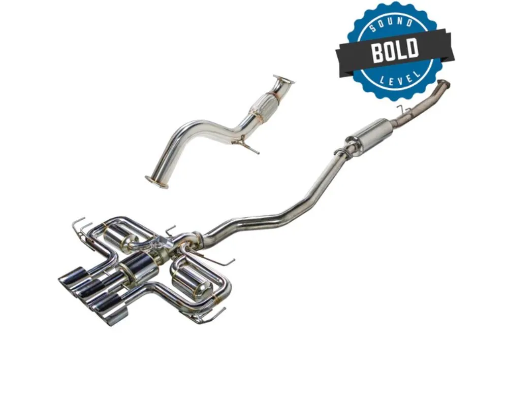 Remark Catback Exhaust Triple Tip w/ Valve + Front Pipe Honda Civic Type R FL5 2023+ - RK-C3076H-09