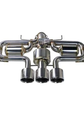 Remark Catback Exhaust Triple Tip w/ Valve + Front Pipe Honda Civic Type R FL5 2023+                                     - RK-C3076H-09 - Image 2