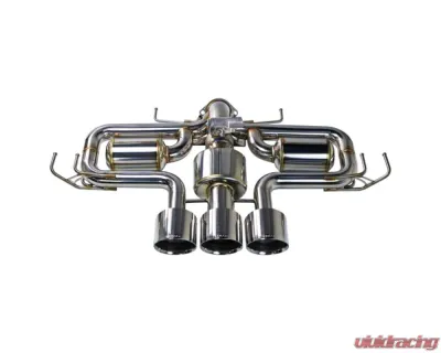 Remark Catback Exhaust Triple Tip w/ Valve + Front Pipe Honda Civic Type R FL5 2023+ - RK-C3076H-09