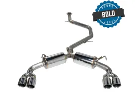 Remark Catback Exhaust System w/ Quad Style Stainless Steel Tip Toyota Corolla Hatchback 2019+