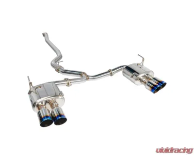 Remark Non-Resonated Catback Exhaust System w/4" Quad Burnt Stainless Tip Subaru WRX | STI VA 2015-2021 - RK-C4076S-01T
