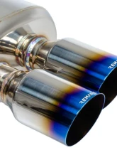 Remark Non-Resonated Catback Exhaust System w/4" Quad Burnt Stainless Tip Subaru WRX | STI VA 2015-2021                                     - RK-C4076S-01T - Image 3