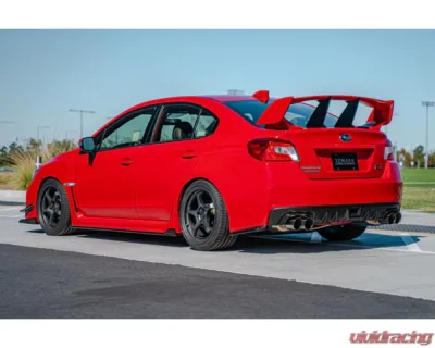 Remark Non-Resonated Catback Exhaust System w/4" Quad Burnt Stainless Tip Subaru WRX | STI VA 2015-2021 - RK-C4076S-01T