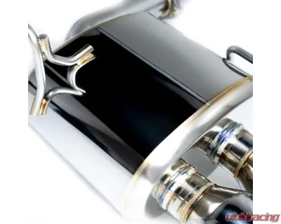Remark Non-Resonated Catback Exhaust System w/4" Quad Burnt Stainless Tip Subaru WRX | STI VA 2015-2021 - RK-C4076S-01T