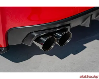Remark Non-Resonated Catback Exhaust System w/4" Quad Burnt Stainless Tip Subaru WRX | STI VA 2015-2021 - RK-C4076S-01T