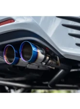Remark Axleback Exhaust w/ Burnt Stainless Single Wall Tips Lexus RC | IS 2015-2021                                     - RO-TTE3-S - Image 5