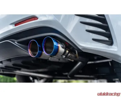 Remark Axleback Exhaust w/ Burnt Stainless Single Wall Tips Lexus RC | IS 2015-2021 - RO-TTE3-S