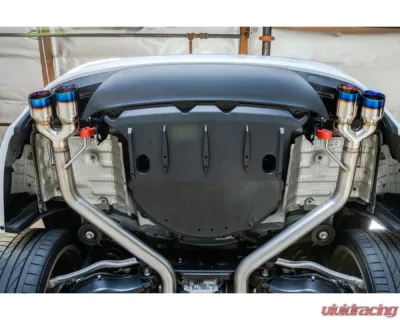 Remark Axleback Exhaust w/ Burnt Stainless Single Wall Tips Lexus RC | IS 2015-2021 - RO-TTE3-S