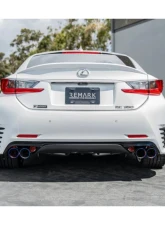 Remark Axleback Exhaust w/ Burnt Stainless Single Wall Tips Lexus RC | IS 2015-2021                                     - RO-TTE3-S - Image 8