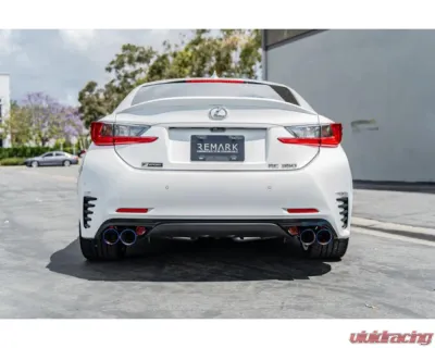 Remark Axleback Exhaust w/ Burnt Stainless Single Wall Tips Lexus RC | IS 2015-2021 - RO-TTE3-S