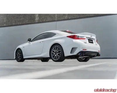 Remark Axleback Exhaust w/ Burnt Stainless Single Wall Tips Lexus RC | IS 2015-2021 - RO-TTE3-S