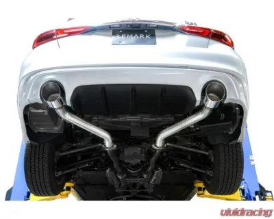 Remark Axleback Exhaust w/ Burnt Stainless Double Wall Tip Infiniti Q50 2014-2019 - RO-TTQ5-D