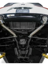 Remark Axleback Exhaust w/ Burnt Stainless Double Wall Tip Infiniti Q60 2017-2019                                     - RO-TTQ6-D - Image 6
